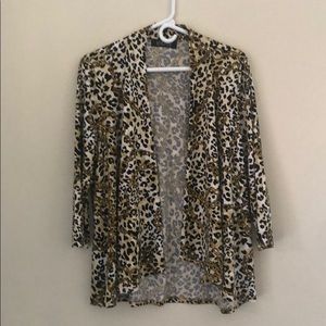 Animal print light weight jacket